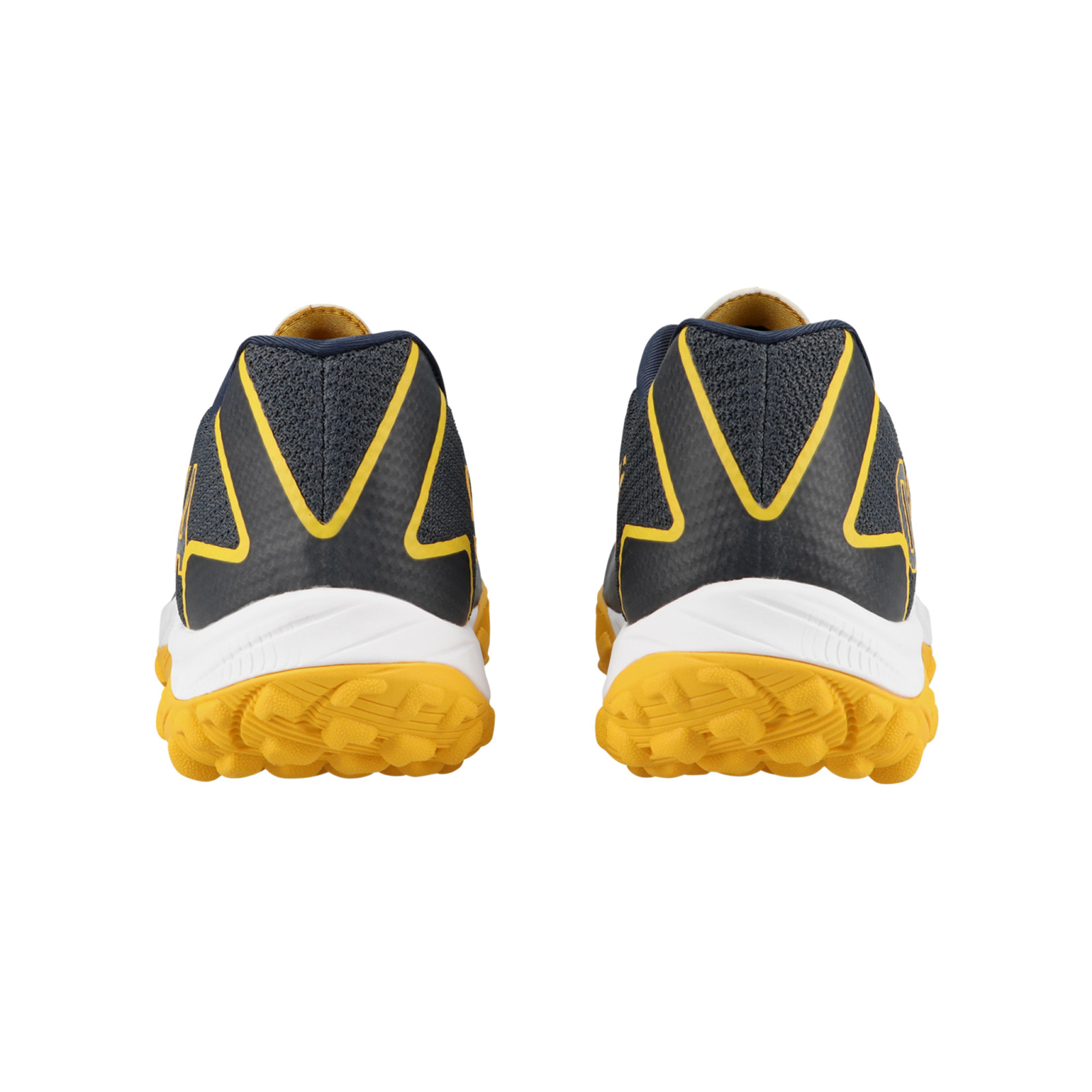 Osaka Kai MK1 Junior Hockey Shoes - Navy/Yellow (2022/23) - Close-up