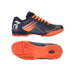 🔥 Kookaburra Neon Junior Hockey Shoes - Black/Orange (2022/23) | Next Day Delivery 🔥