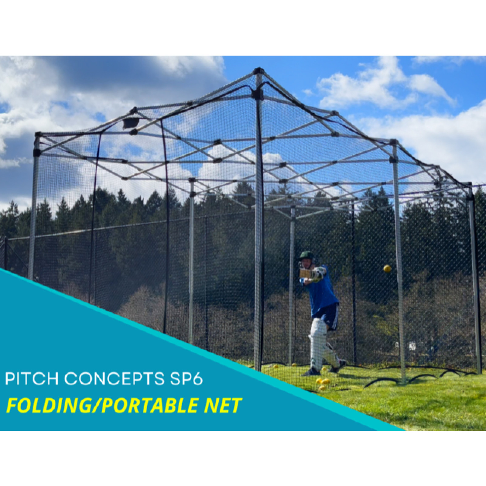 Pitch Concepts SP6 Cricket Batting Net - Pitch Concepts SP6 Cricket Batting Net - Pitch Concepts SP6 Cricket Batting Net - Pitch