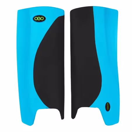 OBO Robo Hi-Rebound Legguards - Black/Peron Blue -