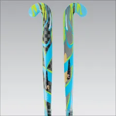 TK P2 Mid Bow Hockey Stick - Blue/Lime (2016)
