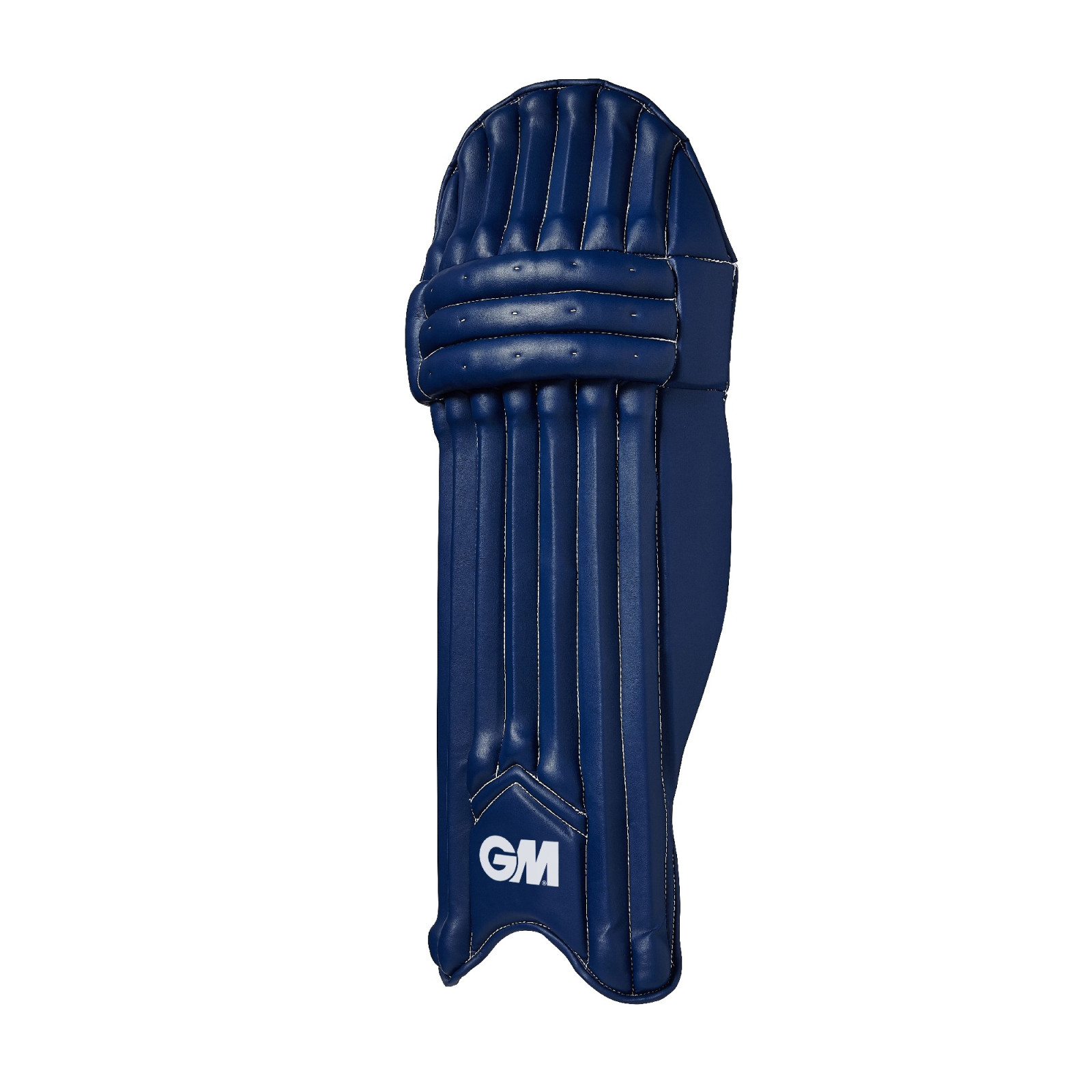 GM Maxi 606 Navy Cricket Pads (2023) - Side View