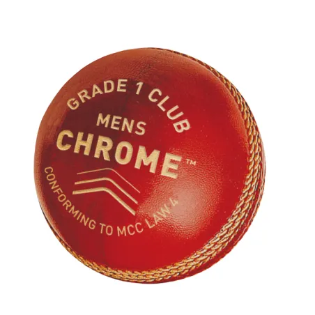 GM Chrome Cricket Ball - Rojo (2023) - Bolas de partido senior
