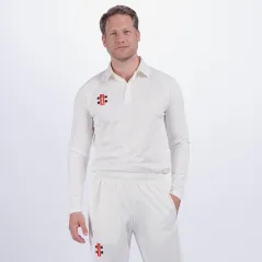 Kopen Grijs Nicolls Matrix cricket-shirt met
