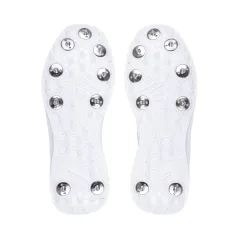 Kookaburra KC 1.0 Spike Cricket Shoes - White/Mint/Grey (2023) - View 8 of 13