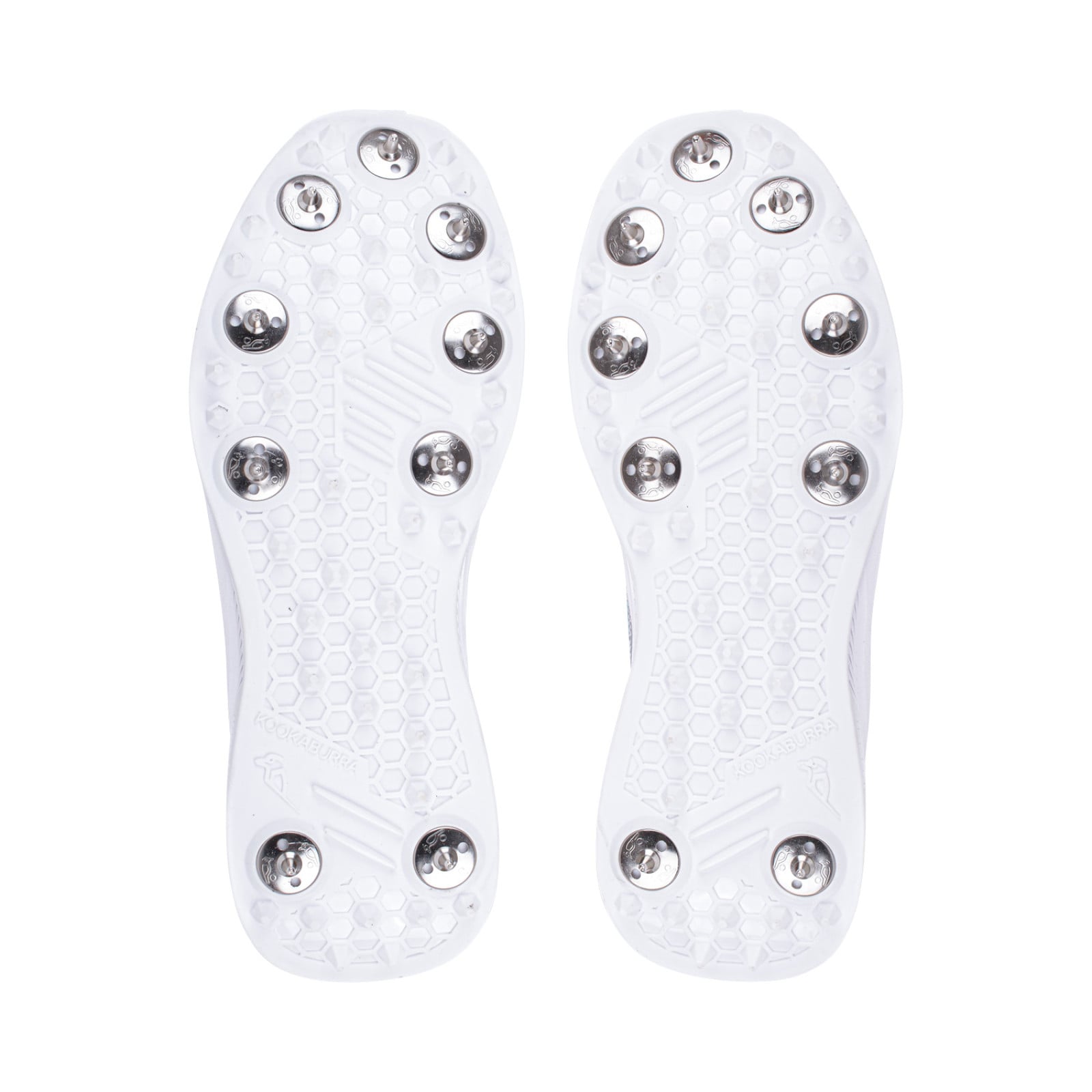 Kookaburra KC 1.0 Spike Cricket Shoes - White/Mint/Grey (2023) - View 8 of 13