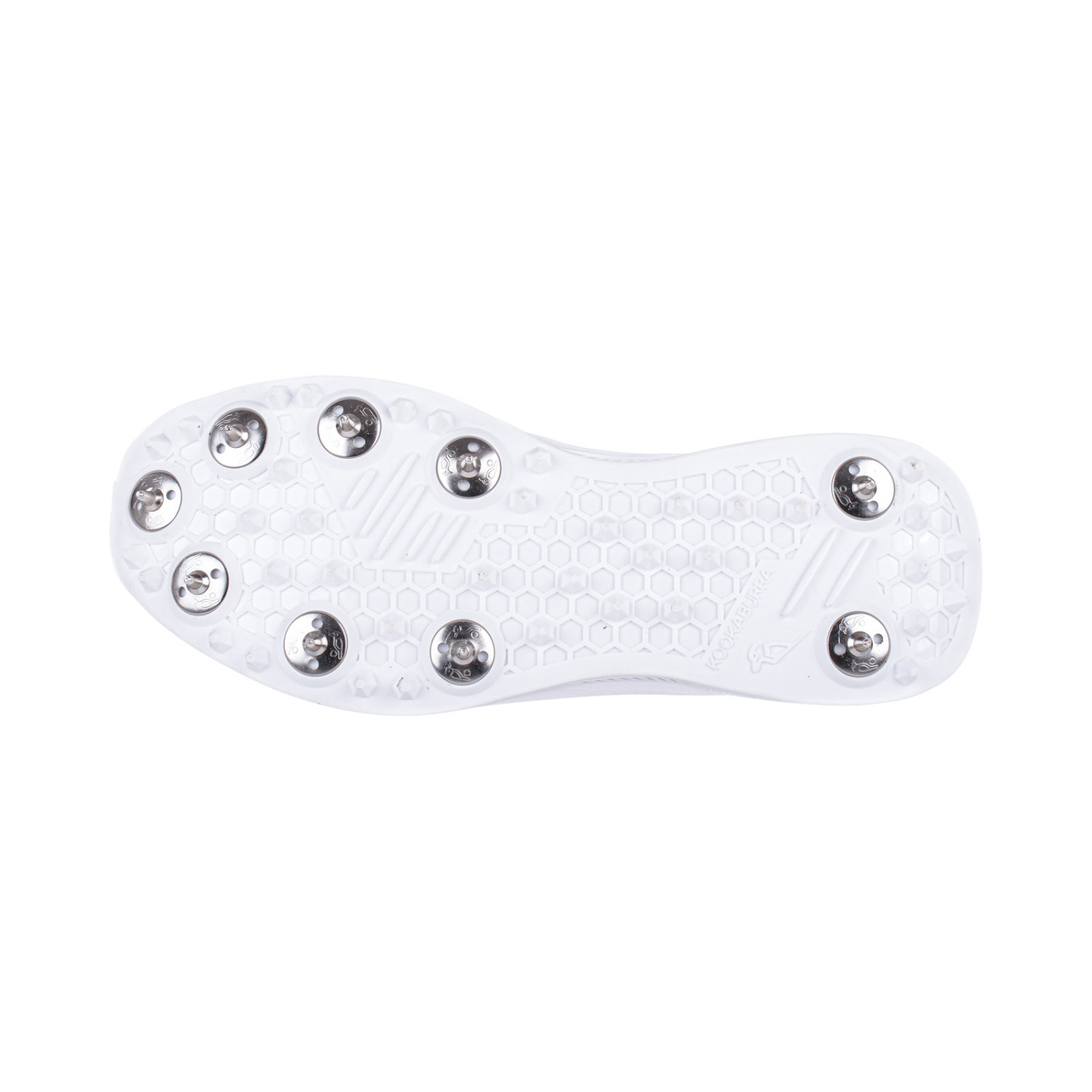 Kookaburra KC 1.0 Spike Cricket Shoes - White/Mint/Grey (2023) - View 10 of 13