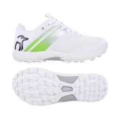 🔥 Kookaburra KC 3.0 Rubber Cricket Shoes - White/Lime (2023) | Next Day Delivery 🔥