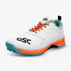 DSC Jaffa 22 Rubber Cricket Shoes - White/Orange (2023) - DSC Jaffa 22 Rubber Cricket Shoes - White/Orange (2023) - DSC Jaffa 22
