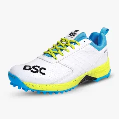 DSC Jaffa 22 Junior Rubber Cricket Shoes - White/Yellow (2024) - DSC Jaffa 22 Junior Rubber Cricket Shoes - White/Yellow (2024) 