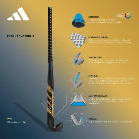 Adidas Ruzo Kromaskin .3 Hockey Stick (2023/24)