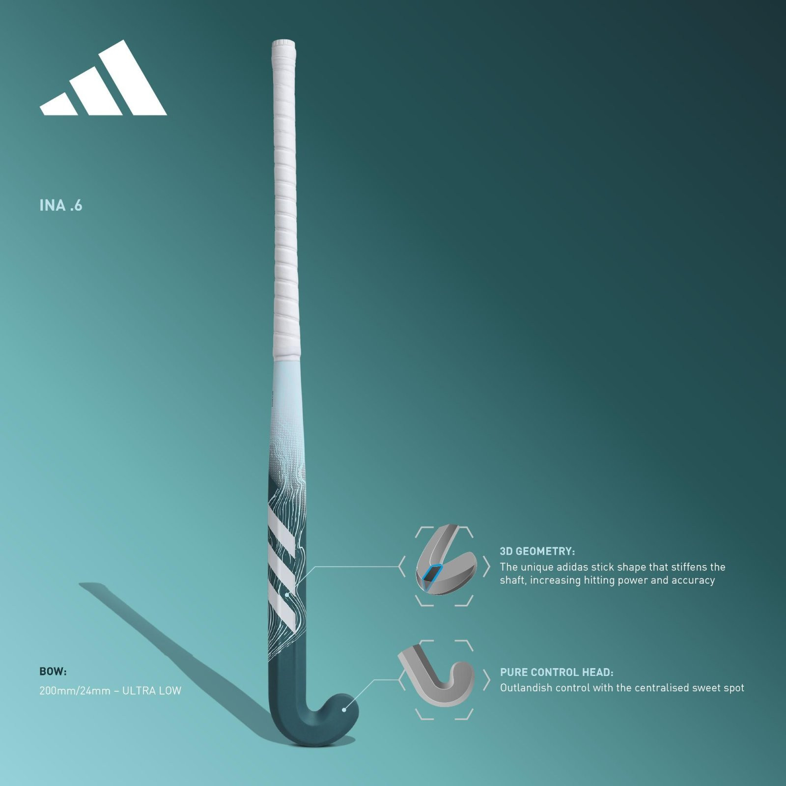 Adidas Ina .6 Hockey Stick (2023/24) - Adidas Ina .6 Hockey Stick (2023/24) - Adidas Ina .6 Hockey Stick (2023/24) - Adidas Ina 