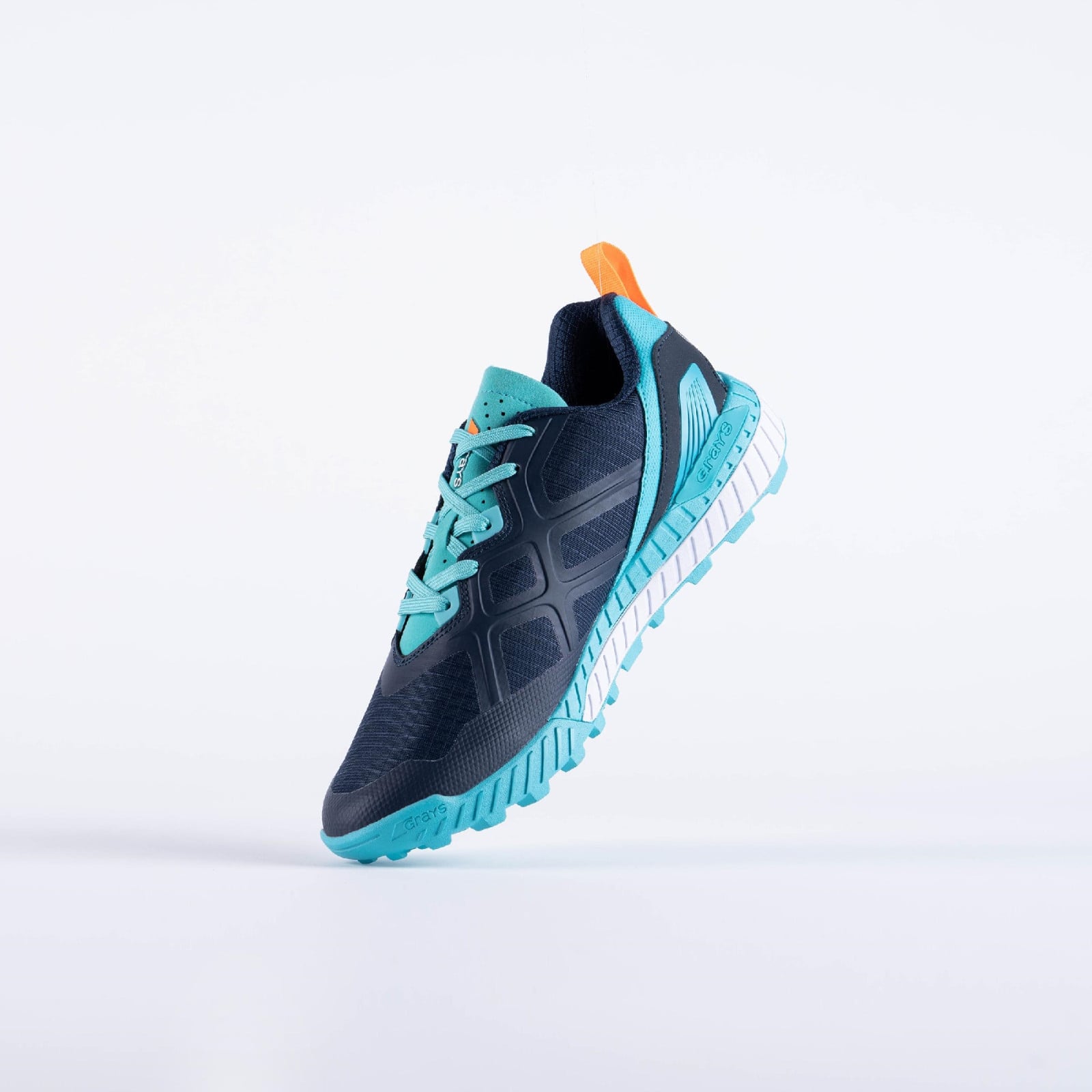 Grays Raid Hockeyschuhe - Marineblau/Blaugrün (2023/24) - View 2 of 8