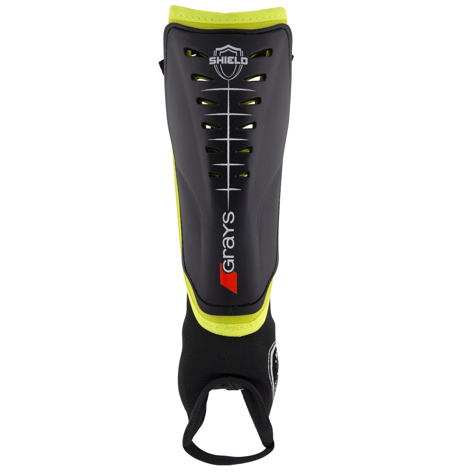 Grays Shield Hockey Shinguards - Black/Fluo Yellow (2024/25) - Grays Shield Hockey Shinguards - Black/Fluo Yellow (2024/25) - Gr