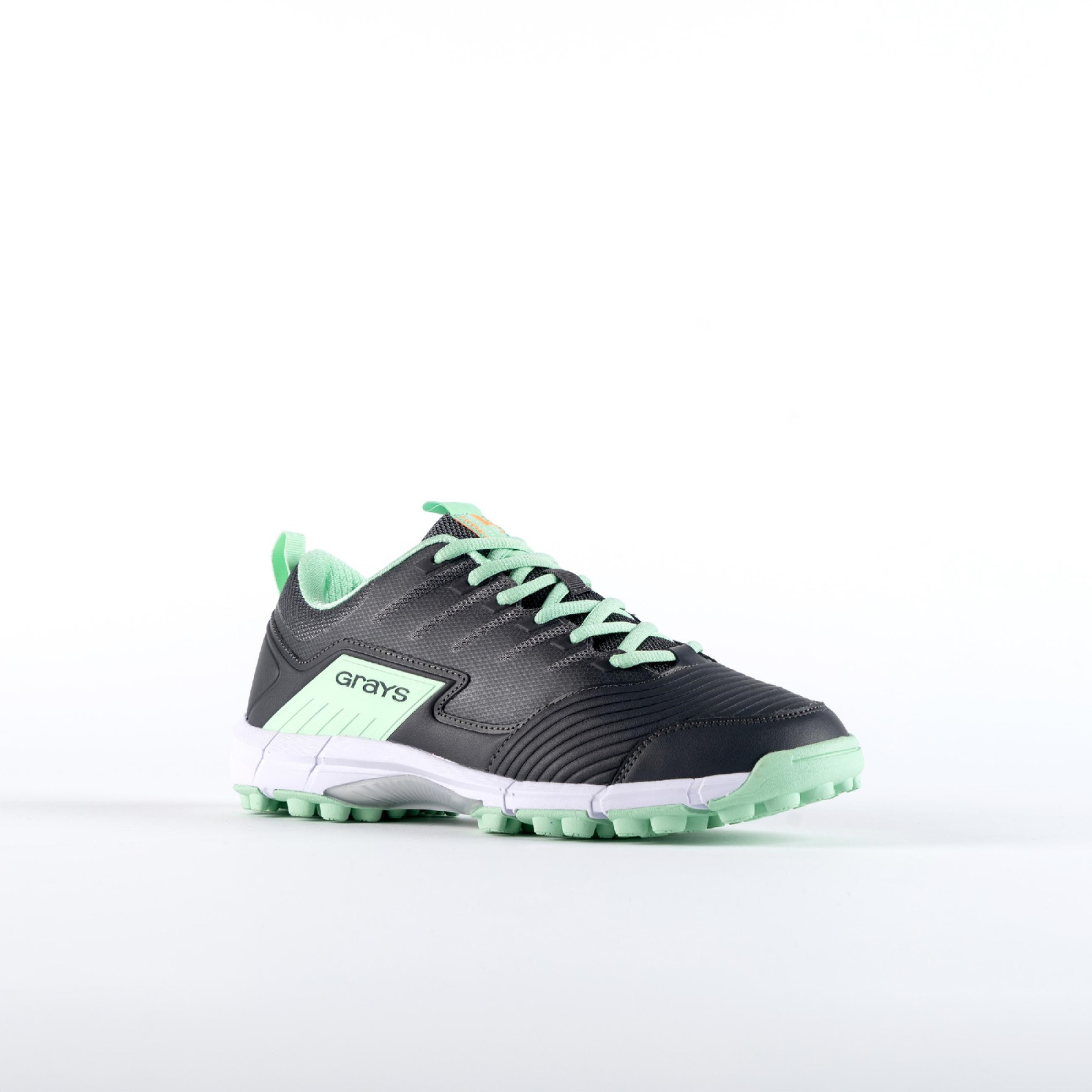 Grays Flash 3.0 Junior Hockey Shoes - Charcoal/Mint (2023/24) - Grays Flash 3.0 Junior Hockey Shoes - Charcoal/Mint (2023/24) - 