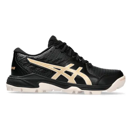 Asics Gel Peake 2 Hockey Shoes - Black/Champagne (2023/24) - Asics Gel Peake 2 Hockey Shoes - Black/Champagne (2023/24) - Asics 