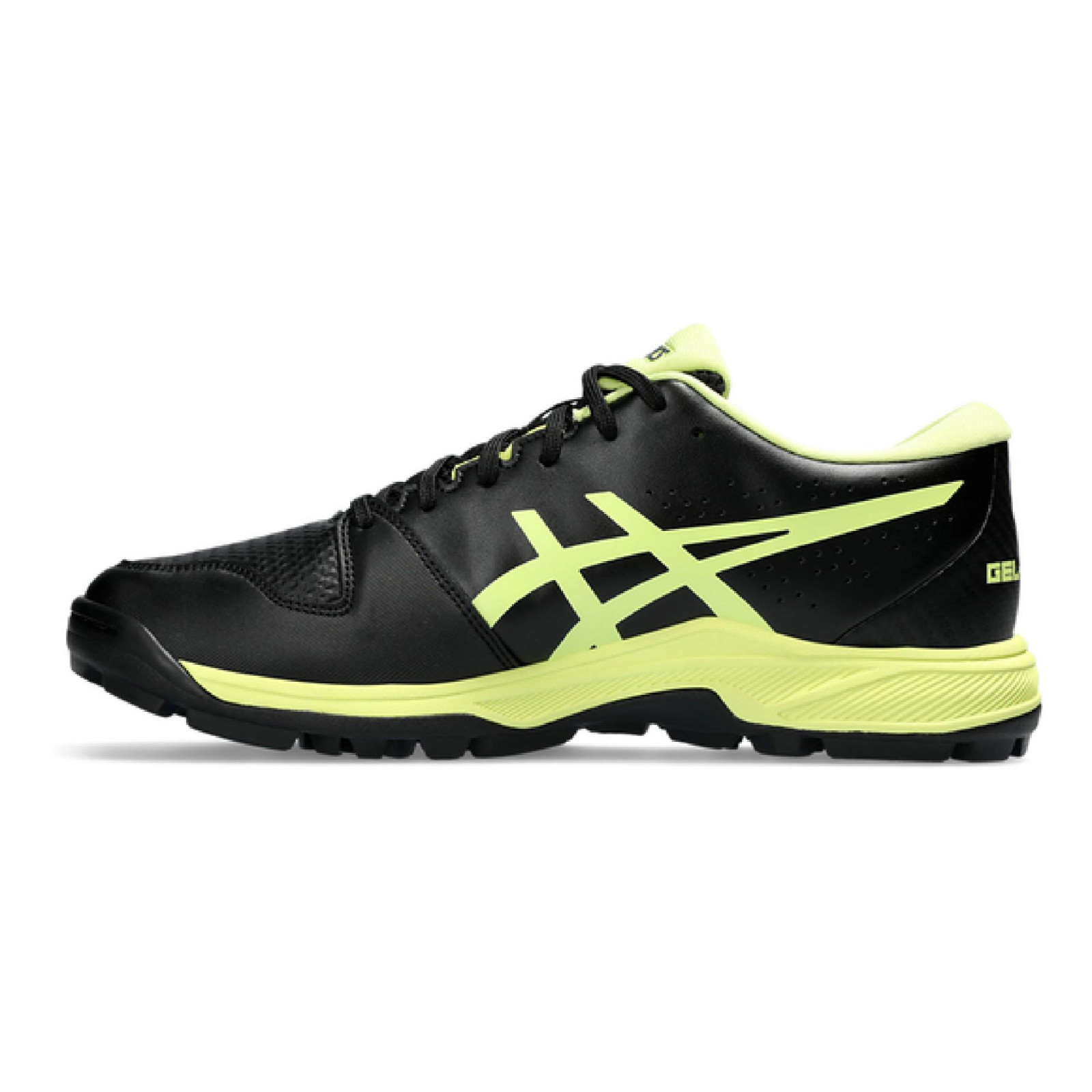 Asics Gel Peake 2 Hockeyschuhe - Schwarz/Gelb (2023/24) - Side View
