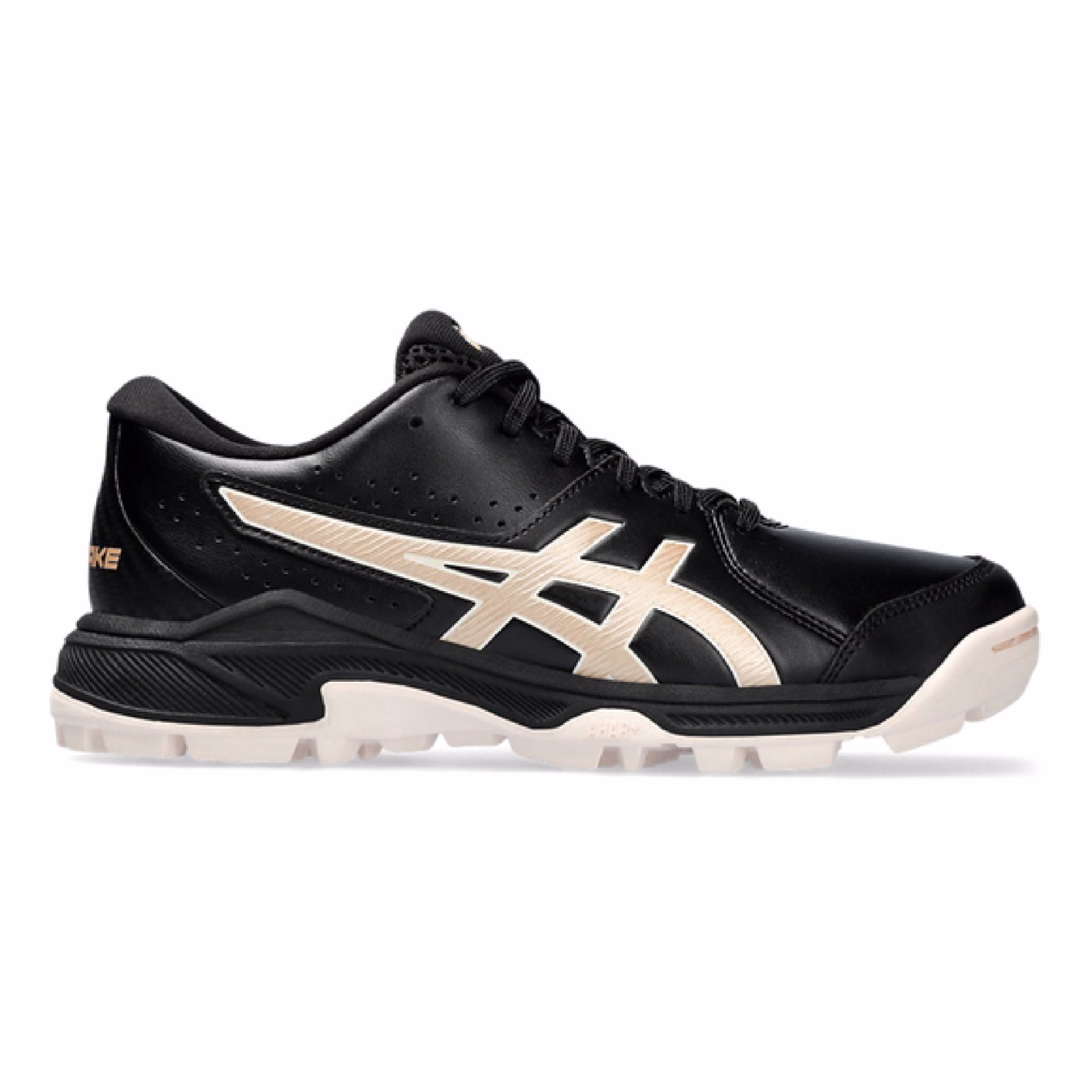 Asics Gel Peake 2 GS Junior Hockeyschuhe - Schwarz/Champagner (2023/24) - Asics Gel Peake 2 GS Junior Hockeyschuhe - Schwarz/Champagner (2023/24) - Asics Gel Peake 2 GS Junior Hockeyschuhe - Schwarz/Cha