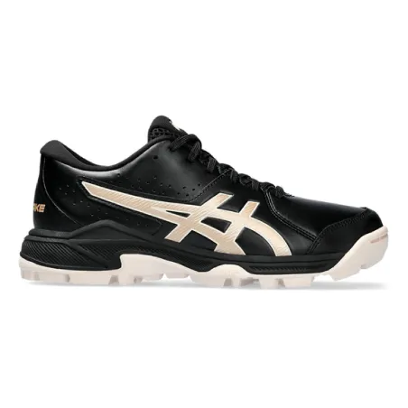 Asics Gel Peake 2 GS Junior Hockey Shoes - Black/Champagne (2023/24) - Asics Gel Peake 2 GS Junior Hockey Shoes - Black/Champagn