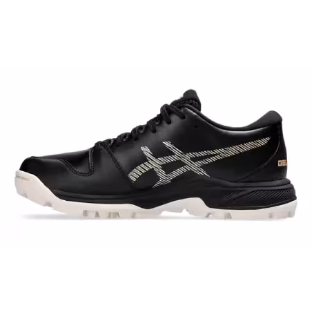Zapatillas de hockey Asics Gel Peake 2 GS para niños - Negro/Champán (2023/24)