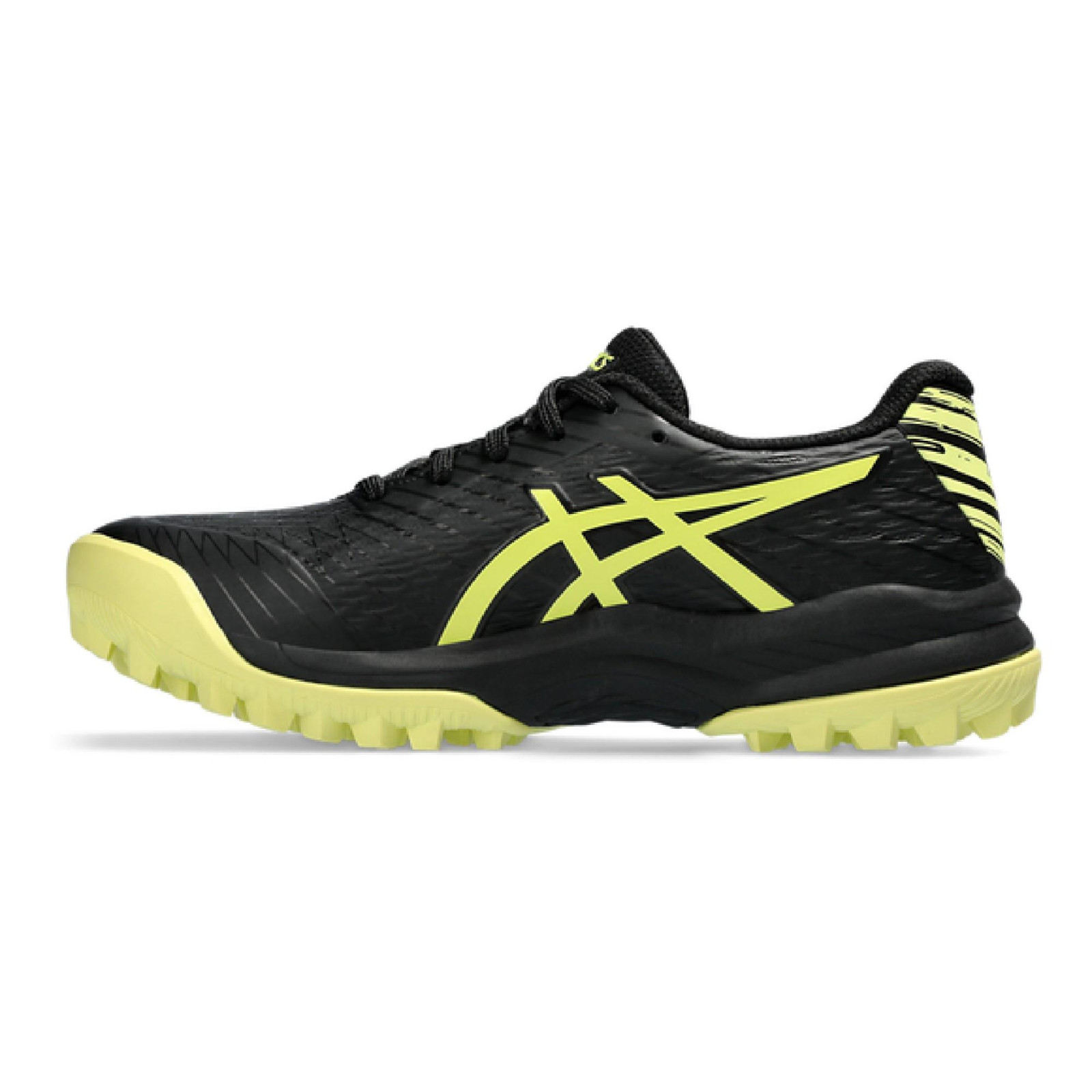 Zapatillas de hockey Asics Field Speed GS para niños - Negro/Amarillo (2023/24) - Zapatillas de hockey Asics Field Speed GS para
