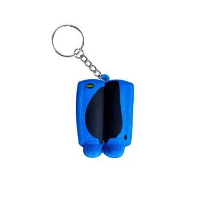 OBO Mini Legguard/Kicker Keyring - Black/Blue