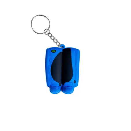 OBO Mini Legguard/Kicker Keyring - Negro/Azul - Mini palos y