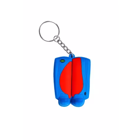 OBO Mini Legguard/Kicker Keyring - Red/Peron