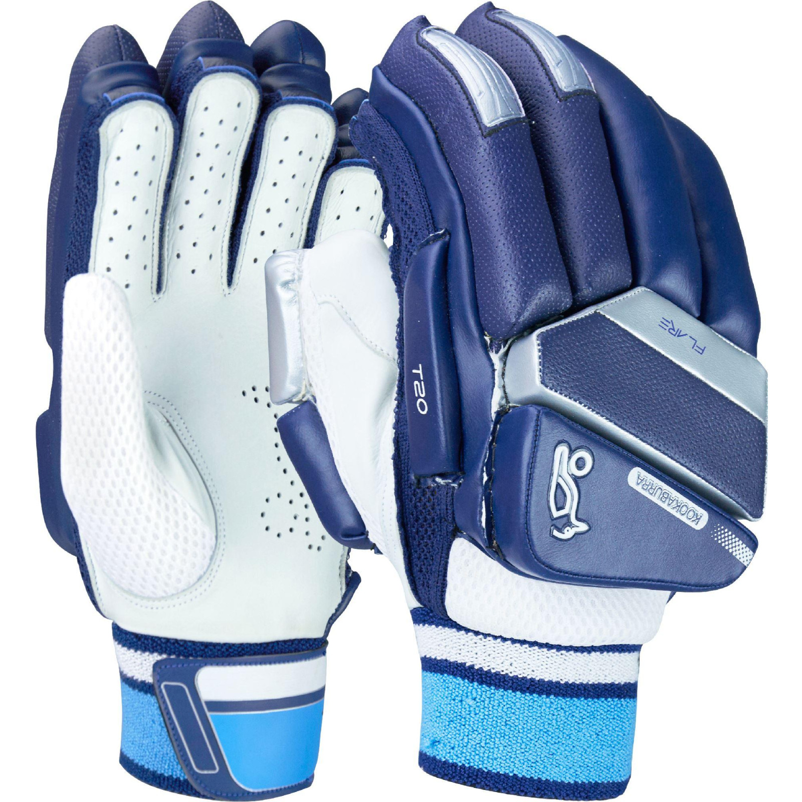 Kookaburra T/20 Flare Cricket Gloves - Navy (2021) - Kookaburra T/20 Flare Cricket Gloves - Navy (2021) - Kookaburra T/20 Flare 