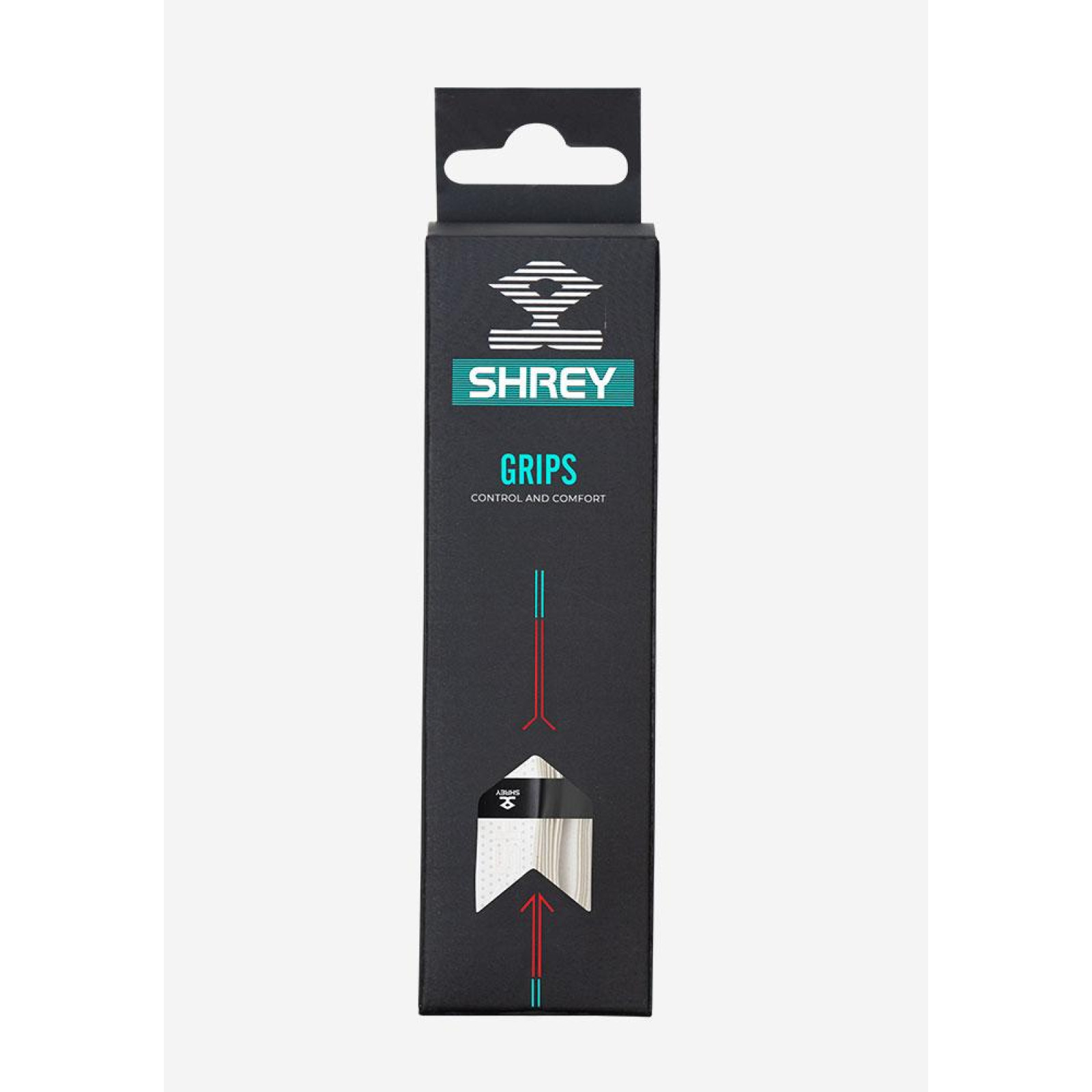 Shrey Touch Grip - White - Pack of 3 - Side View