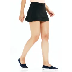 Shrey Performance Hockey Skort - Black - Back View