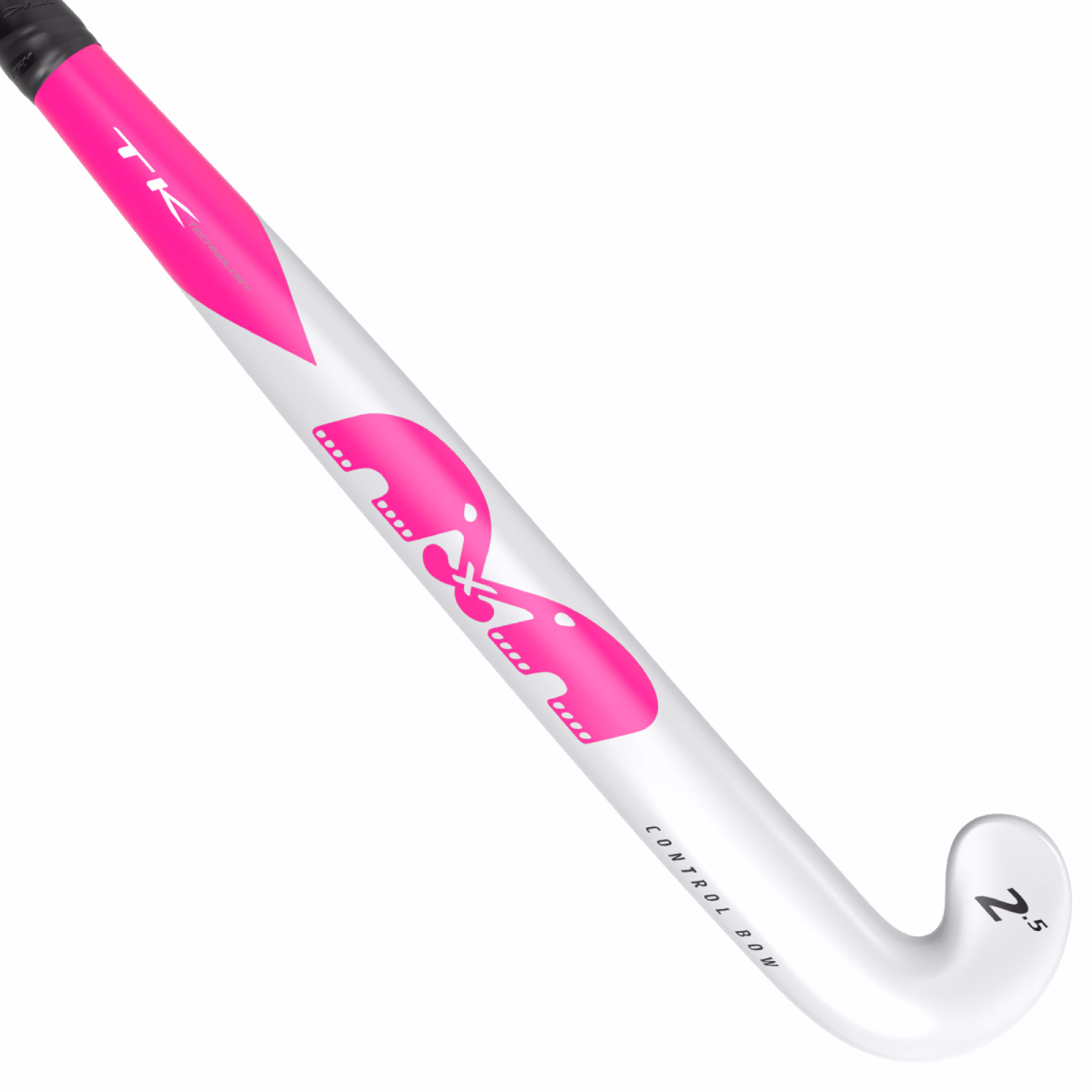 TK 2.5 Control Bow Hockey Stick - White/Pink (2023/24) - TK 2.5 Control Bow Hockey Stick - White/Pink (2023/24) - TK 2.5 Control