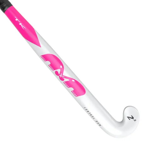 Palo de hockey TK 2.5 Control Bow - Blanco/Rosa (2023/24) - Palo de hockey TK 2.5 Control Bow - Blanco/Rosa (2023/24) - Palo de 