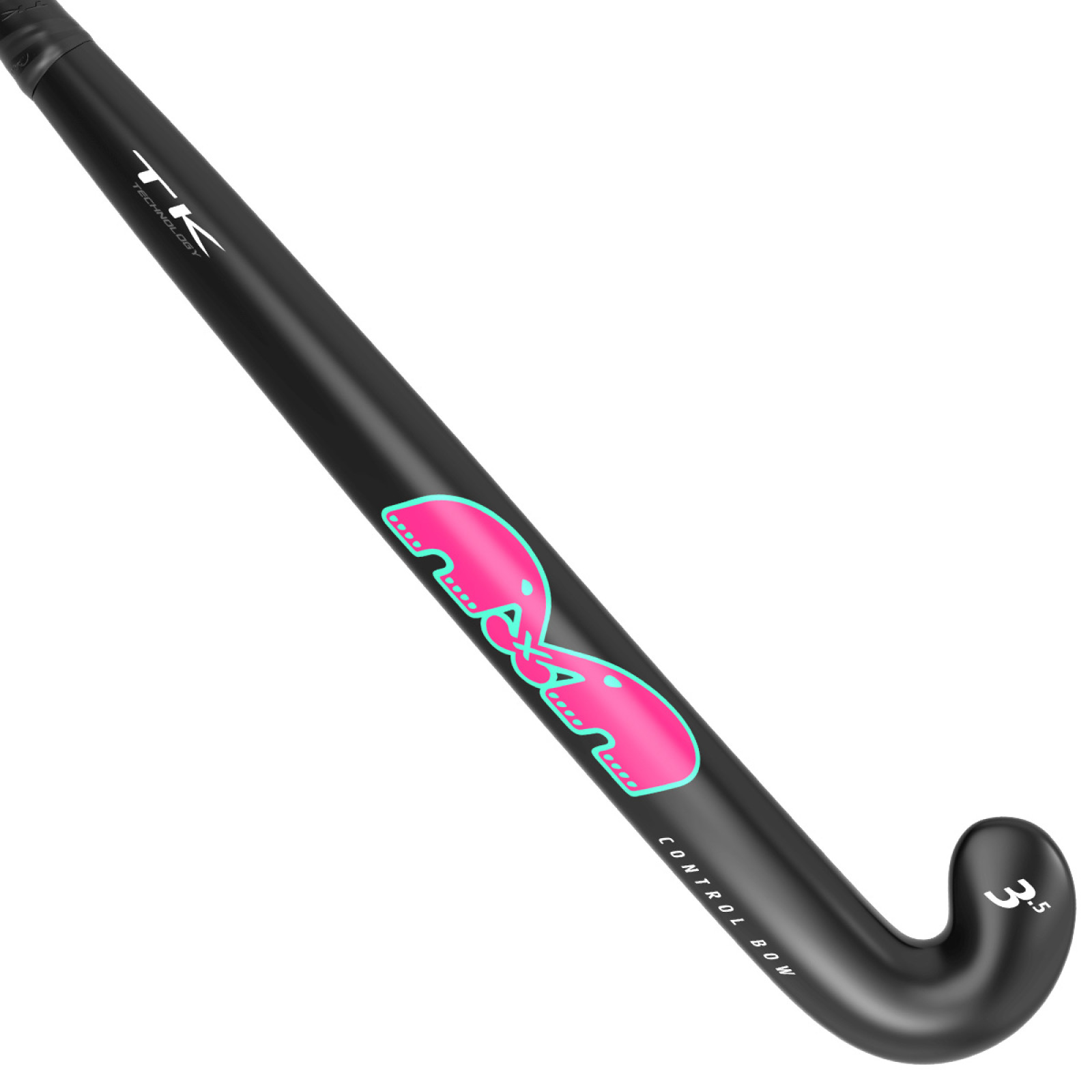 TK 3.5 Control Bow Hockey Stick - Black/Pink (2023/24) - Image 1 of 2