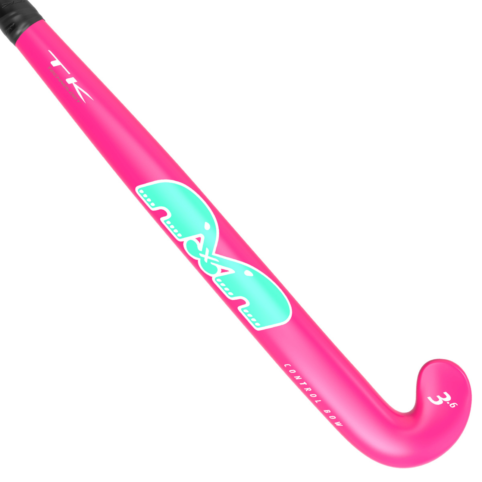 TK 3.6 Control Bow Hockeyschläger - Pink/Aqua (2023/24) - Image 1 of 2