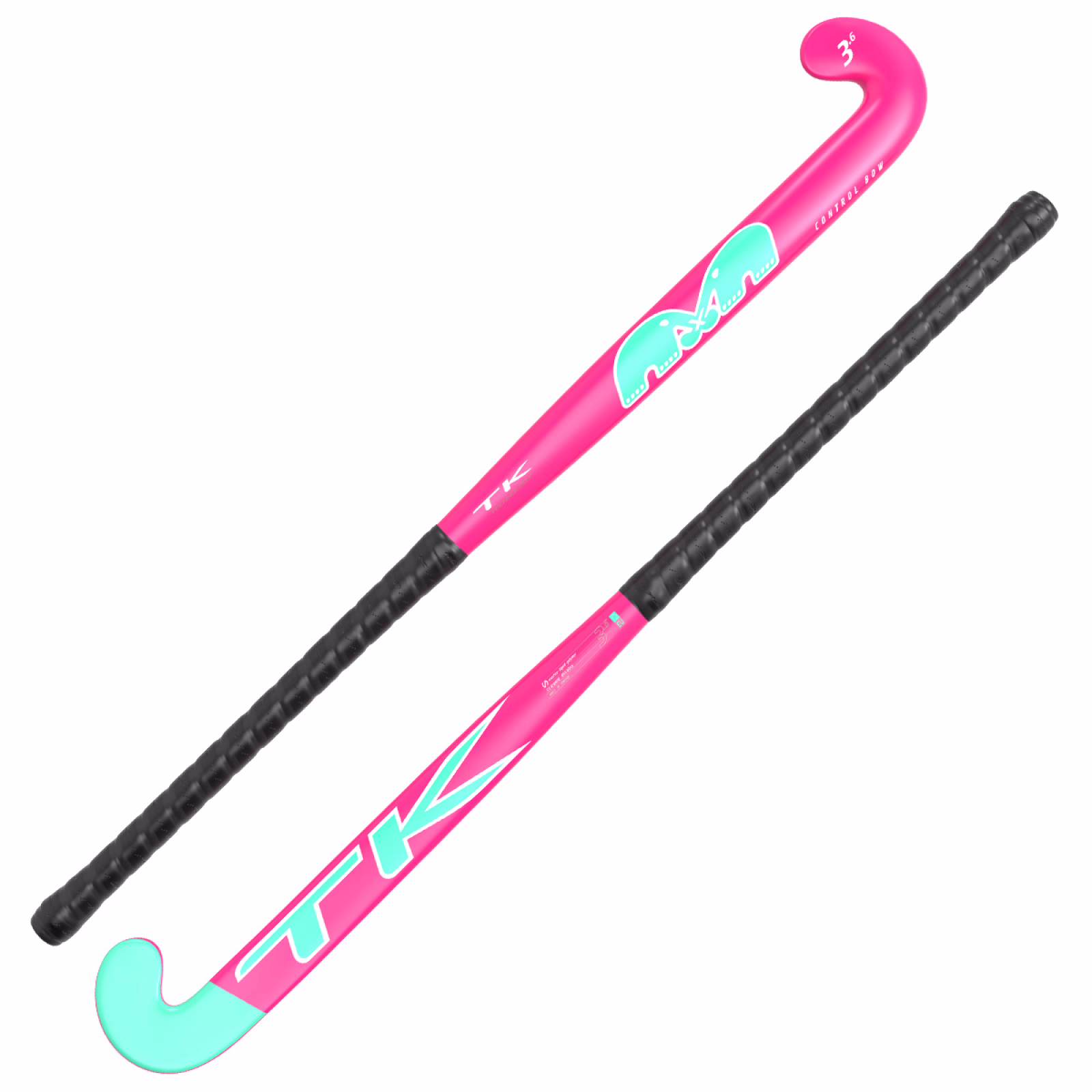 Palo de hockey TK 3.6 Control Bow - Rosa/Aqua (2023/24) - Palo de hockey TK 3.6 Control Bow - Rosa/Aqua (2023/24) - Palo de hock