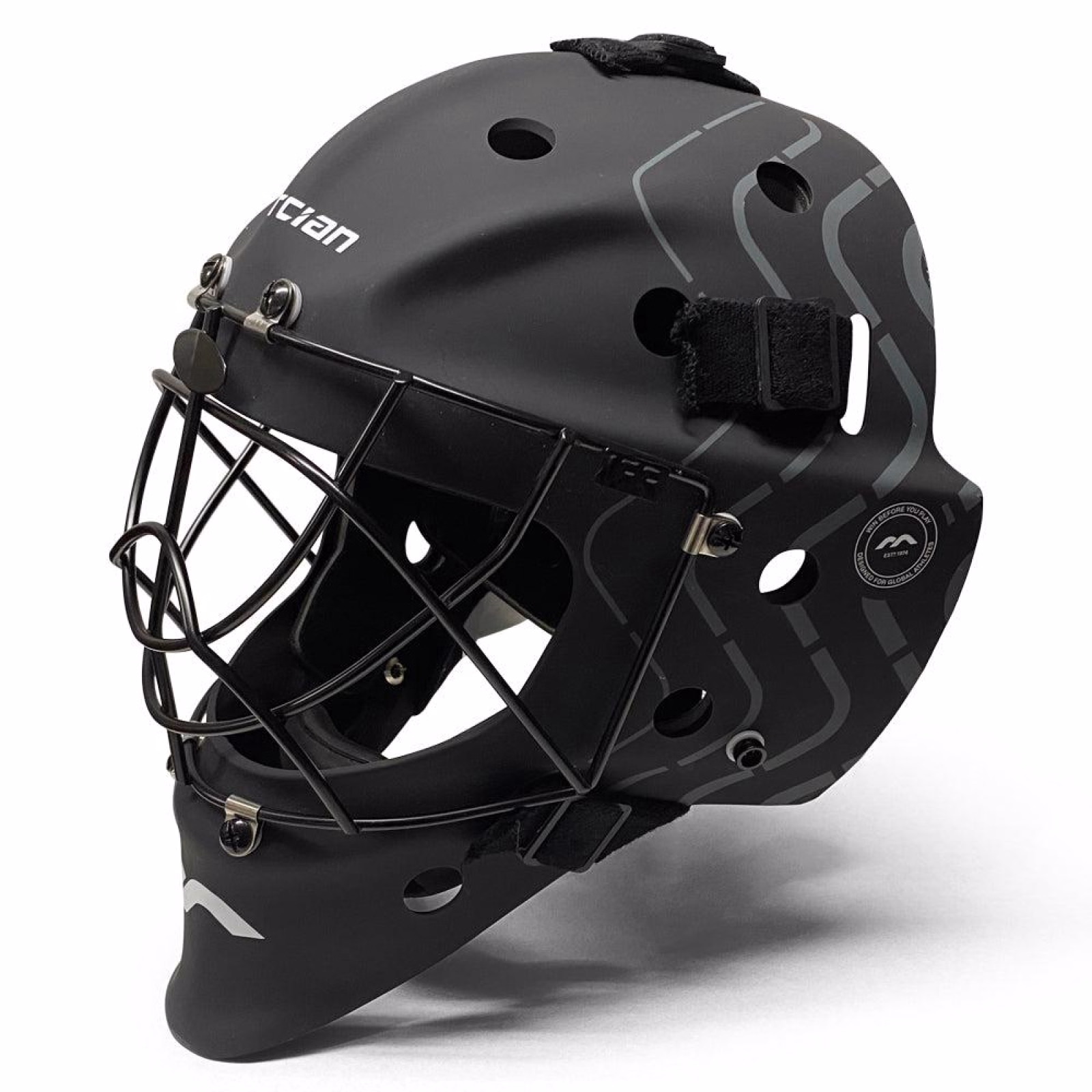 Mercian Genesis Junior Goalkeeping Helmet - Black (2025/26) - Mercian Genesis Junior Goalkeeping Helmet - Black (2025/26) - Merc