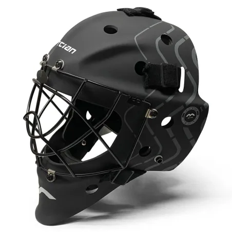 Mercian Genesis Junior Goalkeeping Helmet - Black (2024/25) - Mercian Genesis Junior Goalkeeping Helmet - Black (2024/25) - Merc
