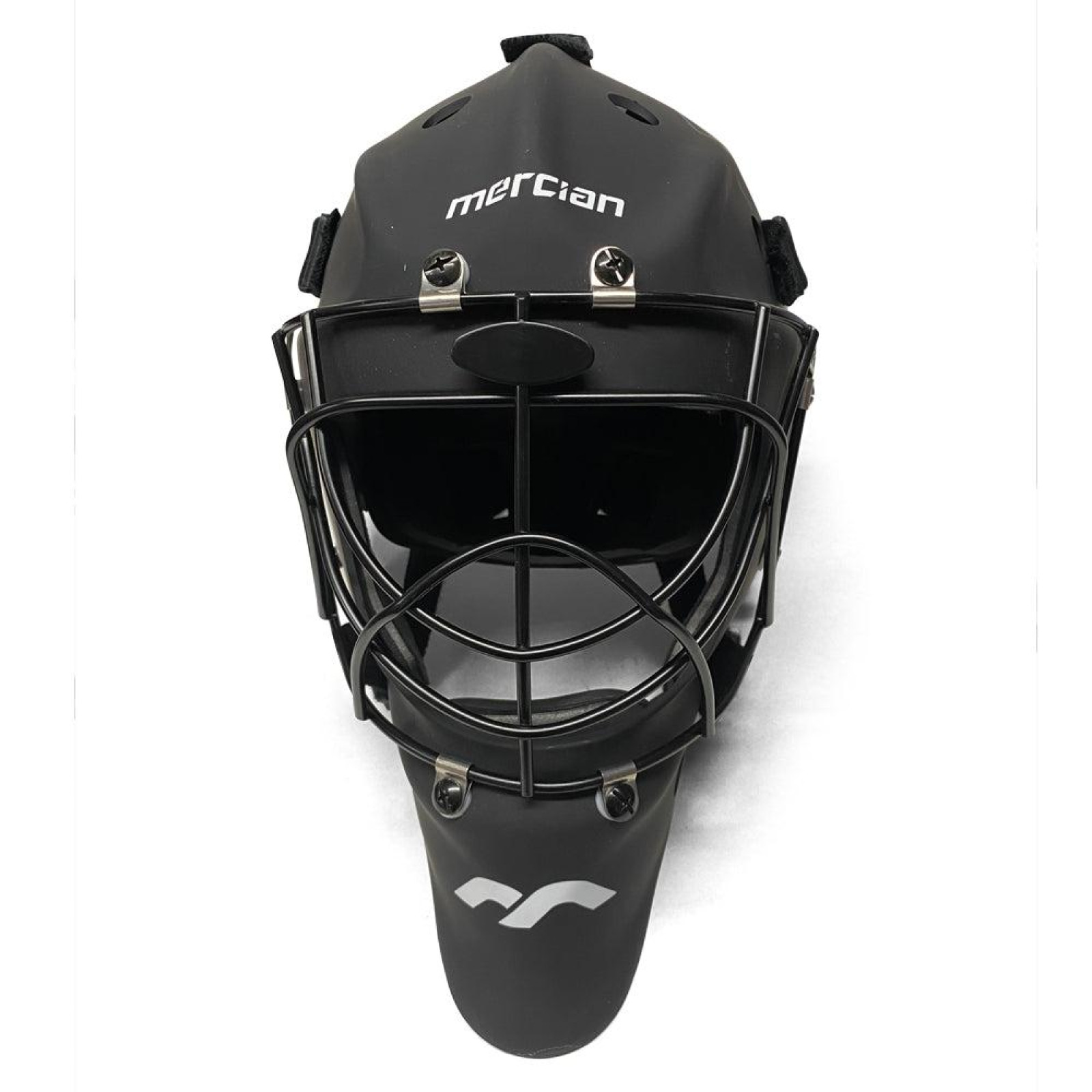 Mercian Genesis Junior Goalkeeping Helmet - Black (2024/25) - Mercian Genesis Junior Goalkeeping Helmet - Black (2024/25) - Merc