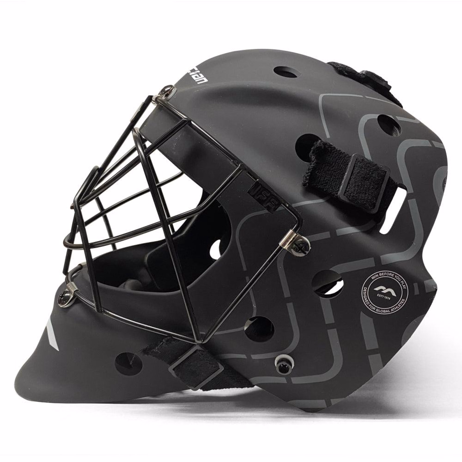 Mercian Genesis Junior Goalkeeping Helmet - Black (2025/26) - Mercian Genesis Junior Goalkeeping Helmet - Black (2025/26) - Merc