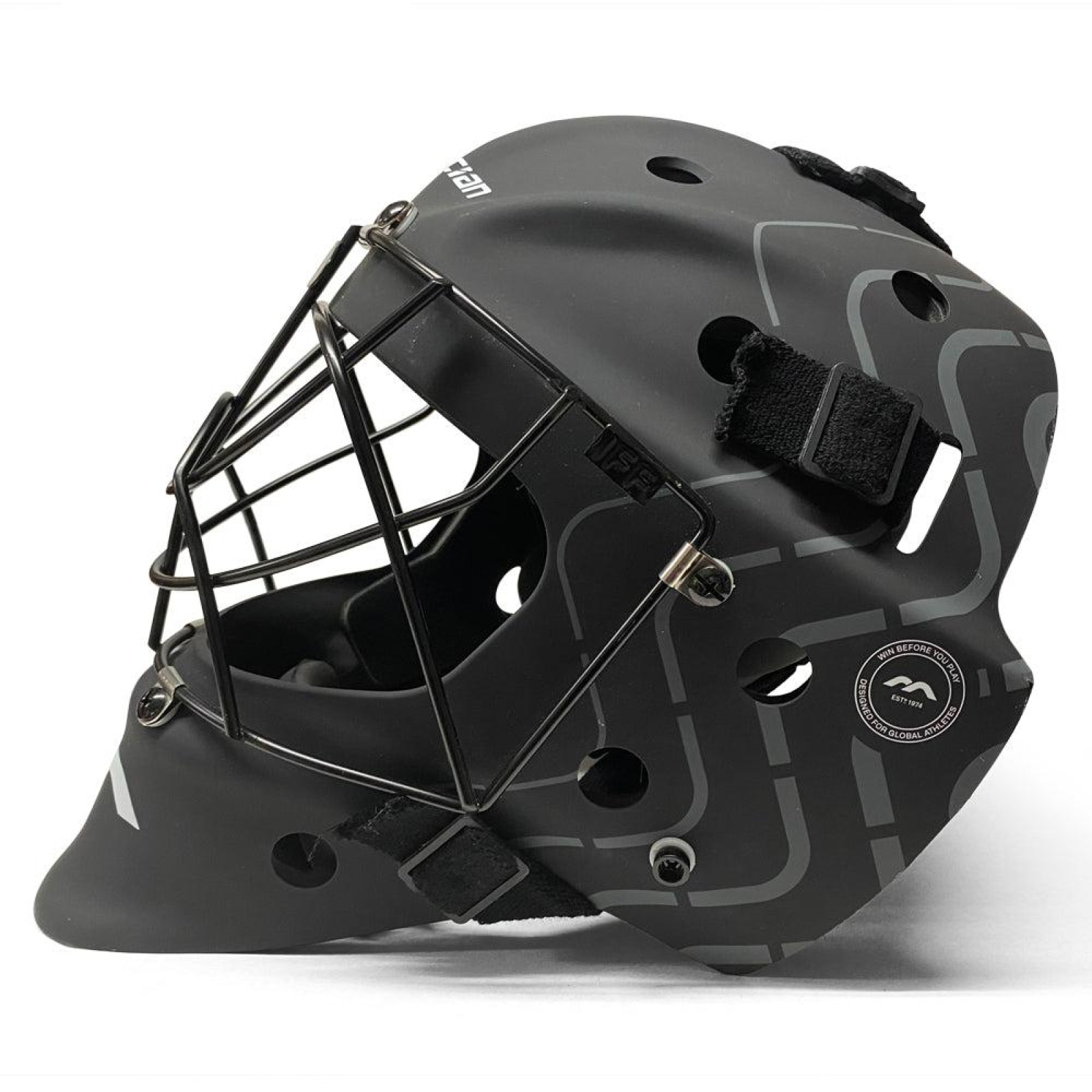 Mercian Genesis Junior Goalkeeping Helmet - Black (2024/25) - Mercian Genesis Junior Goalkeeping Helmet - Black (2024/25) - Merc