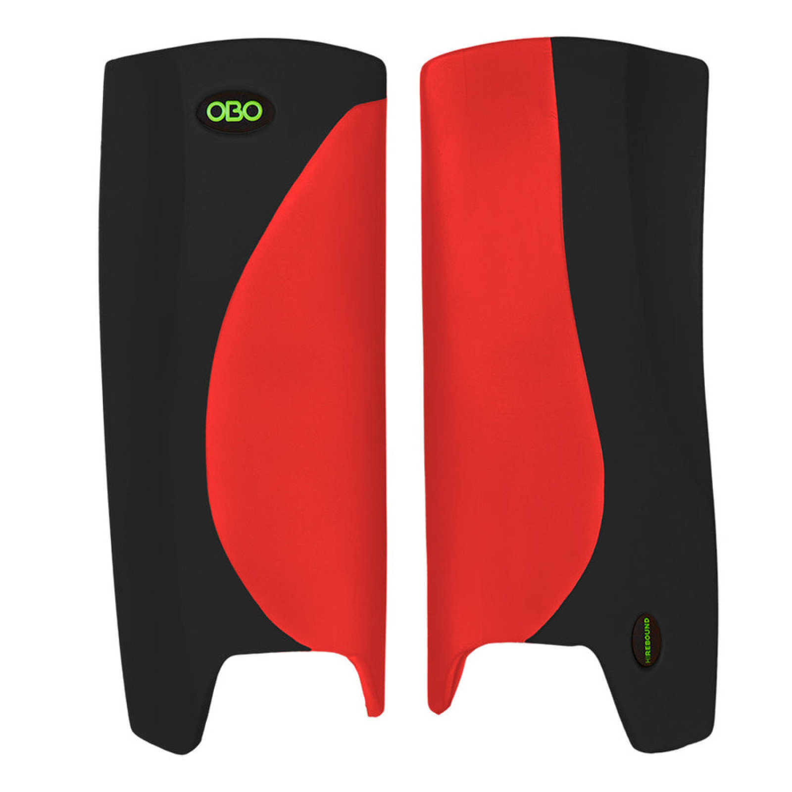 OBO Robo Hi-Rebound Beinschützer - Rot/Schwarz - Hi-Rebound Legguards von OBO Robo - Rot / Schwarz