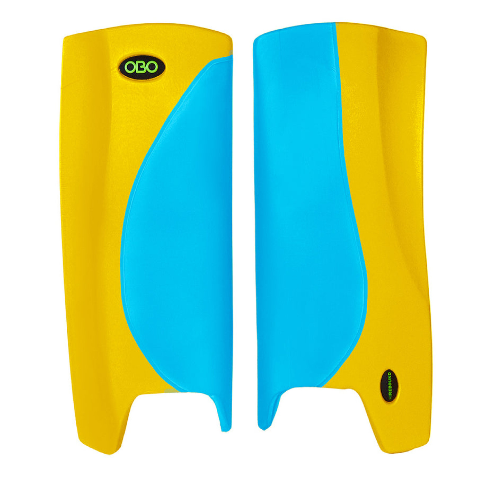 OBO Robo Hi-Rebound Legguards - Peron Blue/Yellow - Gambali Obo Robo Hi-Rebound - Peron Blu / Giallo