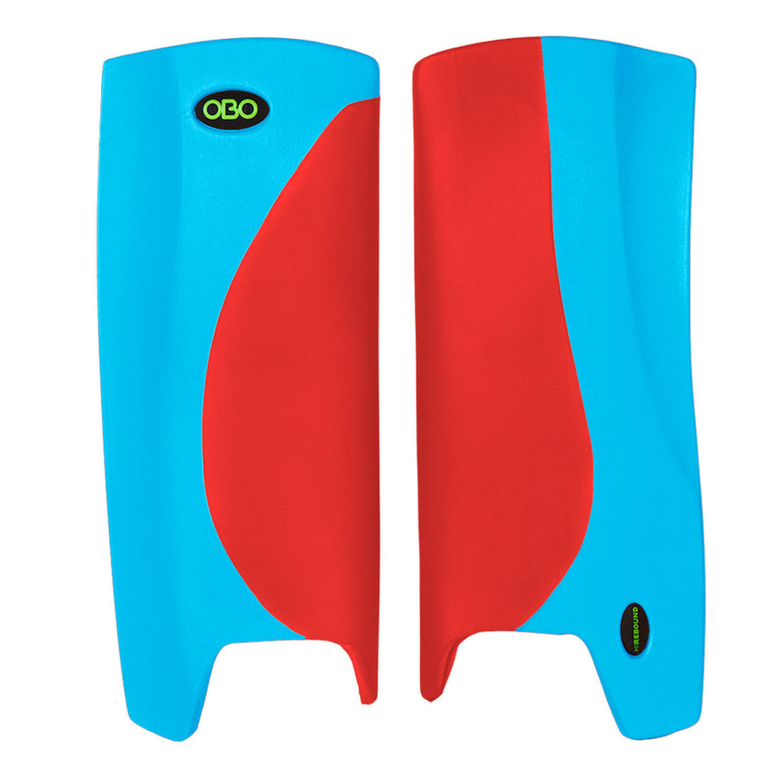 OBO Robo Hi-Rebound Legguards - Red/Peron Blue - Gambali Obo Robo Hi-Rebound - Rosso / Blu Peron