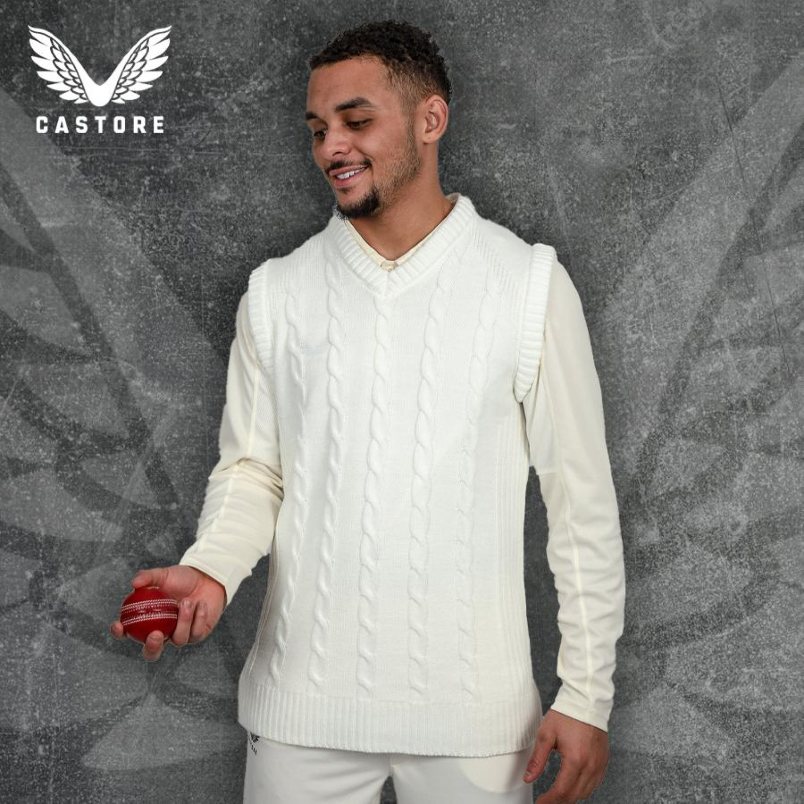 Castore Knitted Sleeveless Cricket Jumper - Castore Gebreide Mouwloze Cricket Trui - Cricket Jumpers