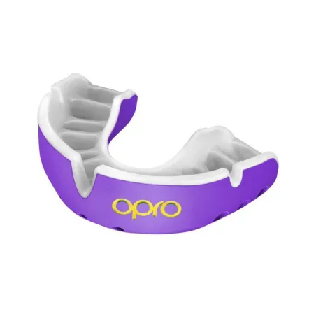 OPRO Self-Fit GEN4 Gold Mouthguard - Purple/White