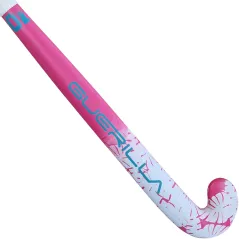 Palo de hockey Guerilla Silverback C10 Low Bend - Blanco/Rosa (2023/24) - Palo de hockey Guerilla Silverback C10 Low Bend - Blan