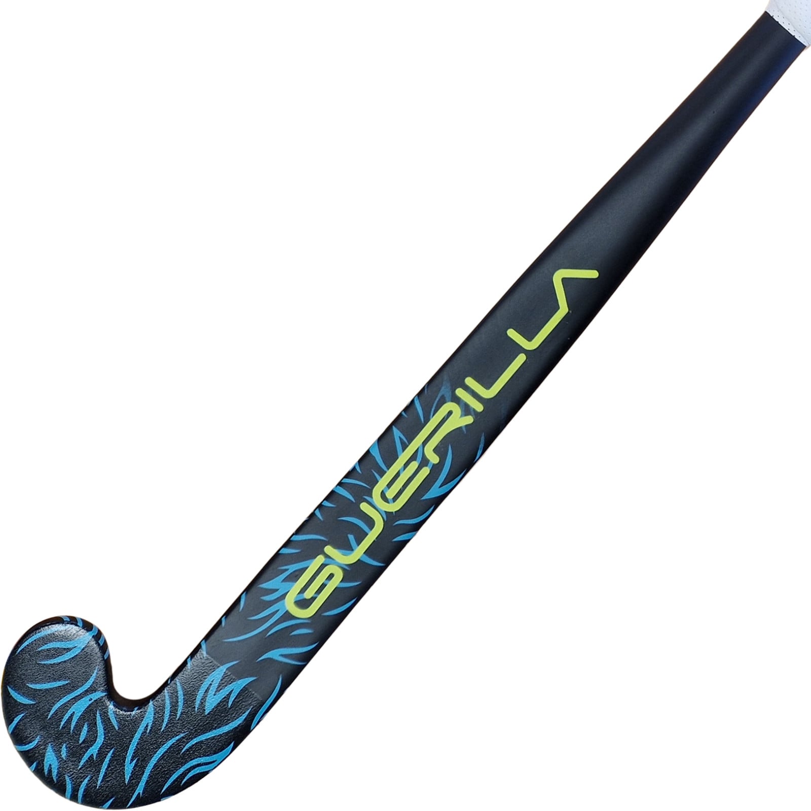 Guerilla Silverback C10 Low Bend Hockey Stick - Black/Cyan (2023/24) - Guerilla Silverback C10 Low Bend Hockey Stick - Black/Cya