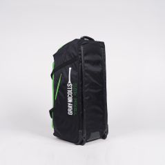 Gray Nicolls Team 400 Wheelie Cricket Bag - Black/Green (2024)