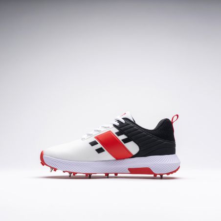 Gray-Nicolls Players 3.0 Spike Cricket Shoes - White/Black/Red (2024)